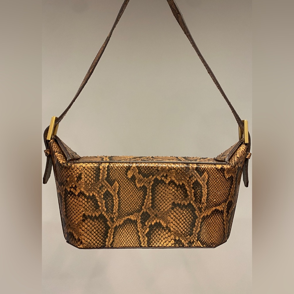 BY FAR Celeste Embossed Leather Bag